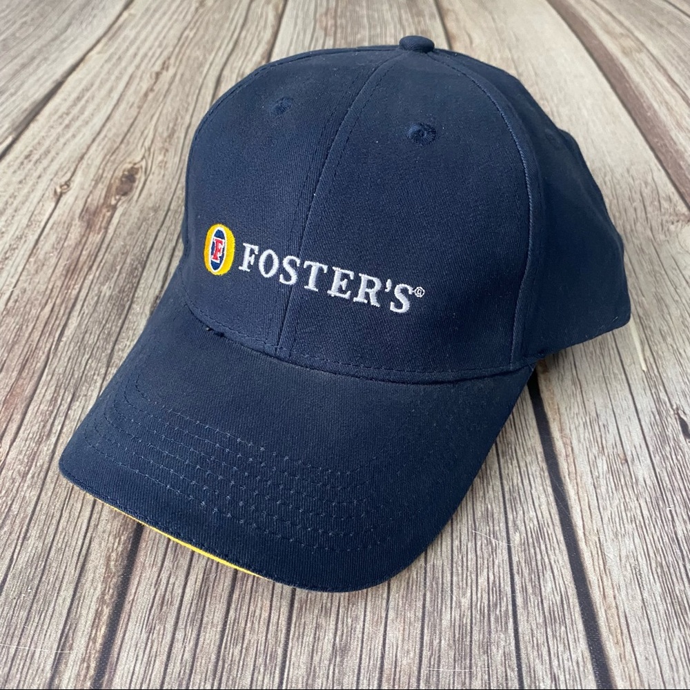 FOSTER'S Beer - Navy Blue StrapBack Adjustable Embroidered Logo Hat Cap.
